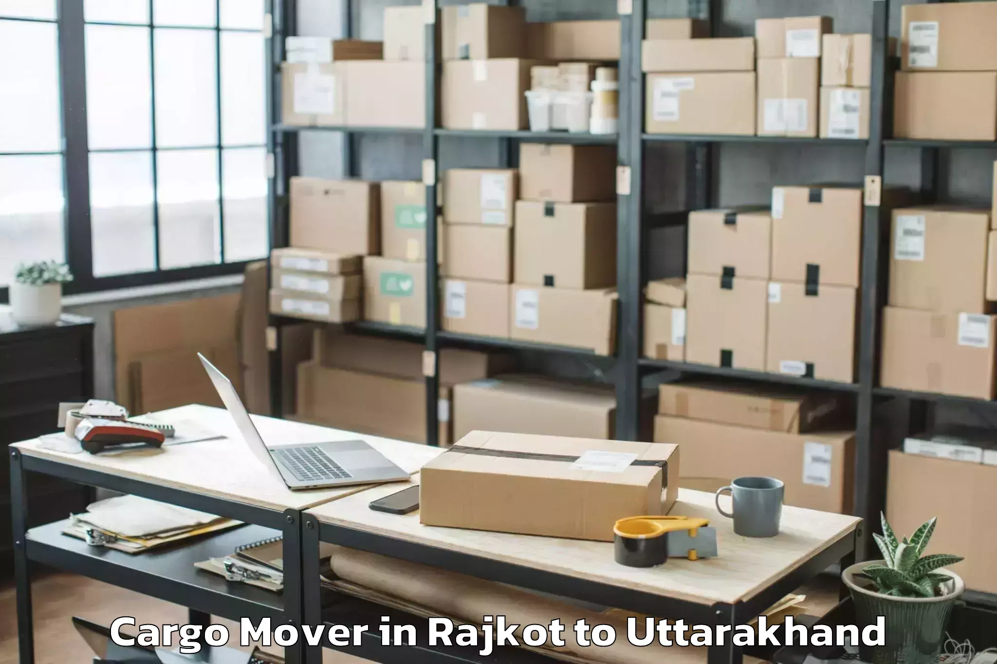 Trusted Rajkot to Pauri Garhwal Cargo Mover